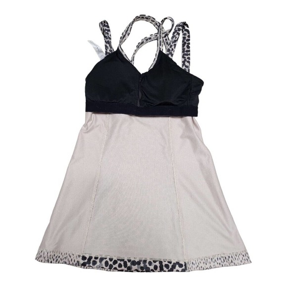 NWOT Lululemon Happy Strappy Tank Ace Spot Grain Black Dottie Dash Sz 4 Run Yoga - Picture 8 of 11